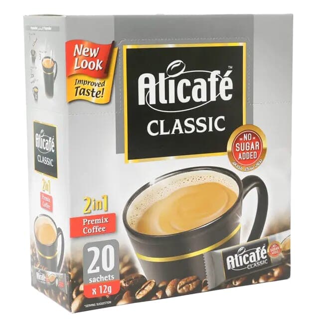 Ali Cafe Coffee Bags 2 In 1 Classic 12 Grams × 20