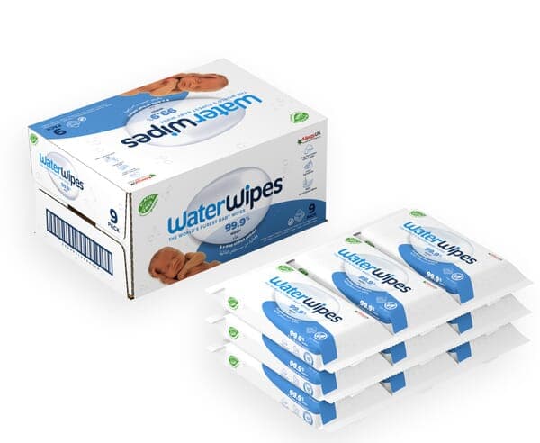 WaterWipes Original Plastic Free Wipes 540 wipes