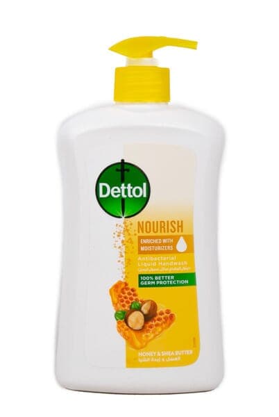 Dettol Nourish Antibacterial Liquid Handwash with Honey & Shea Butter 400 ML